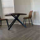 17 Stories Rohun 45.3"L Round Modern Kitchen Dining Table with 32.4"H ...